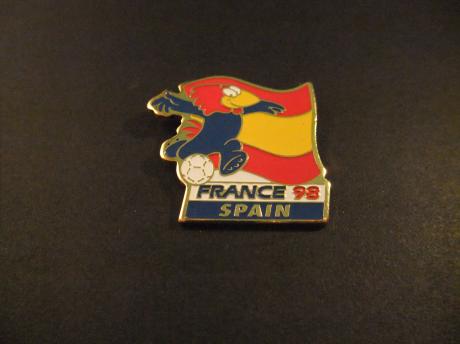 WK Frankrijk 1998 voetbal ( deelnemer Spain)